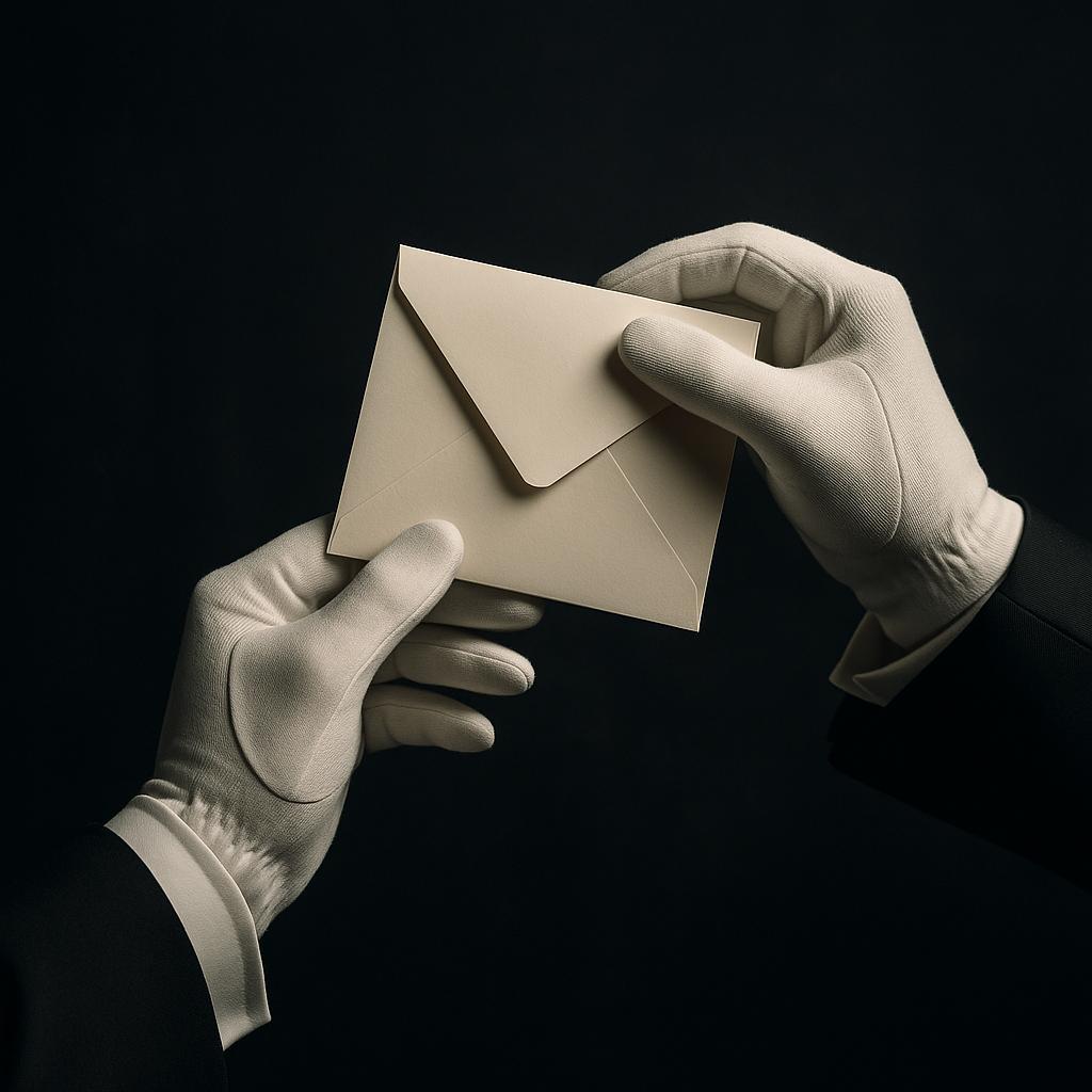 Gants blancs